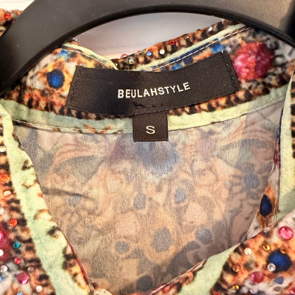 Beulah Multicolor Botanical & Animal Print Maxi Dress - Picture 5 of 8